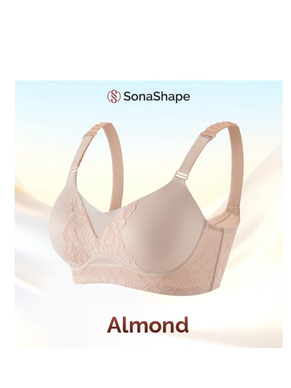 Bra Luna Fits Lace Wireless Comfort Bra. Buy 1 get 1 free Size 40C. NEW